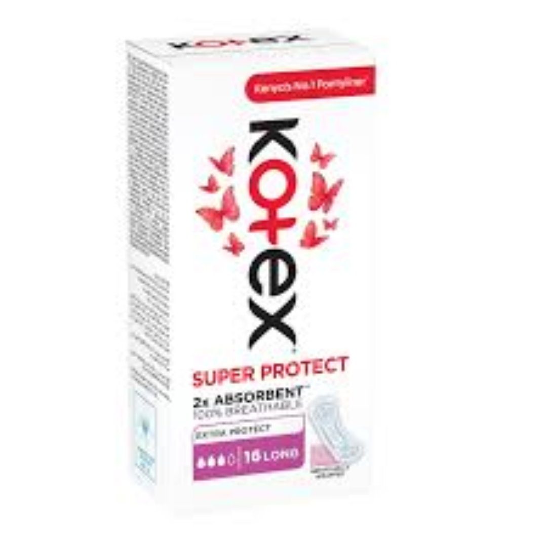 KOTEX SUPER PROTECT LONG LINER P16X16